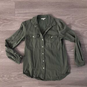 L.L.Bean Signature Utility Shirt Green Size Medium